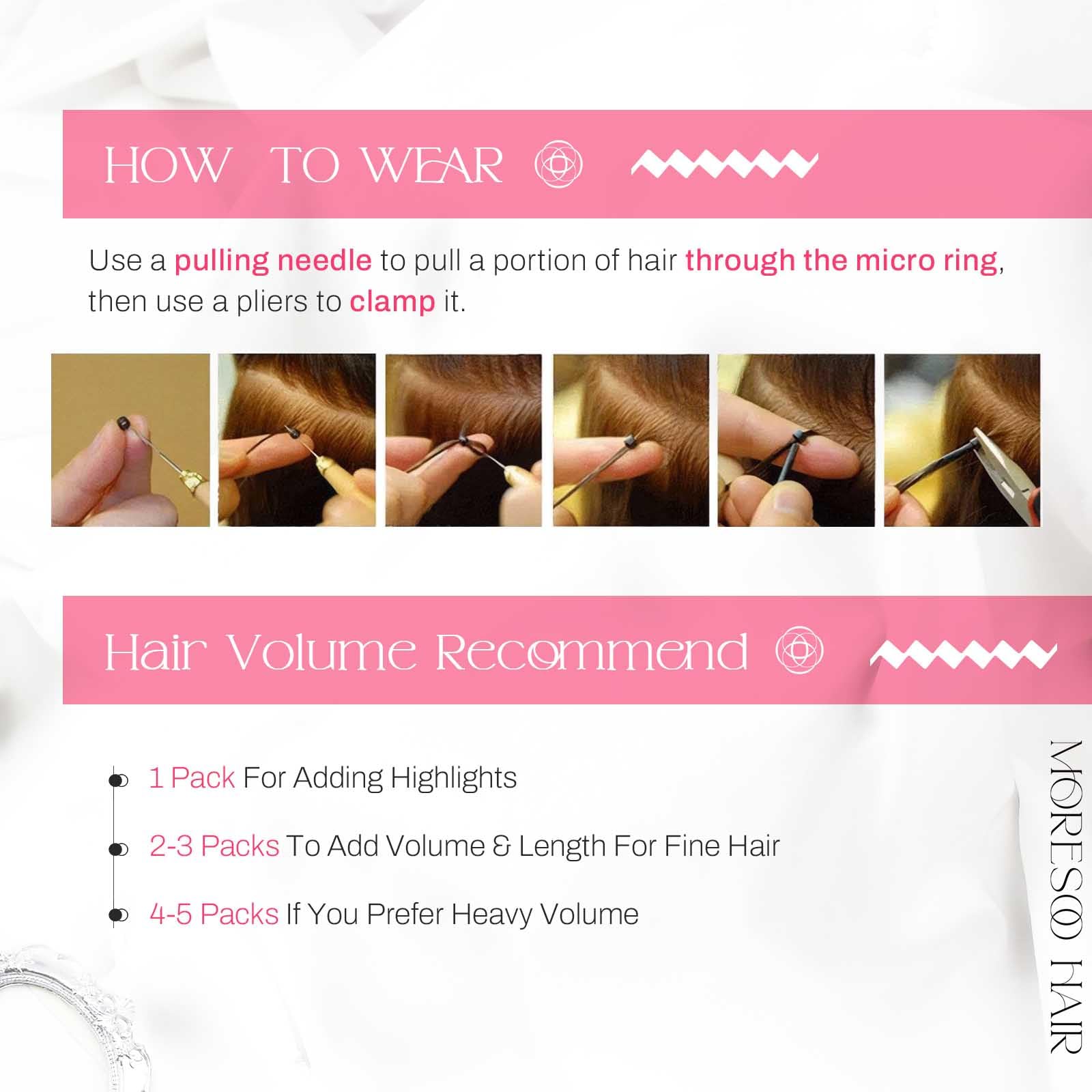 Foto 5 pulgar | Extensiones De Cabello Moresoo Itip Marrón Claro Rubio Platino - Venta Internacional.