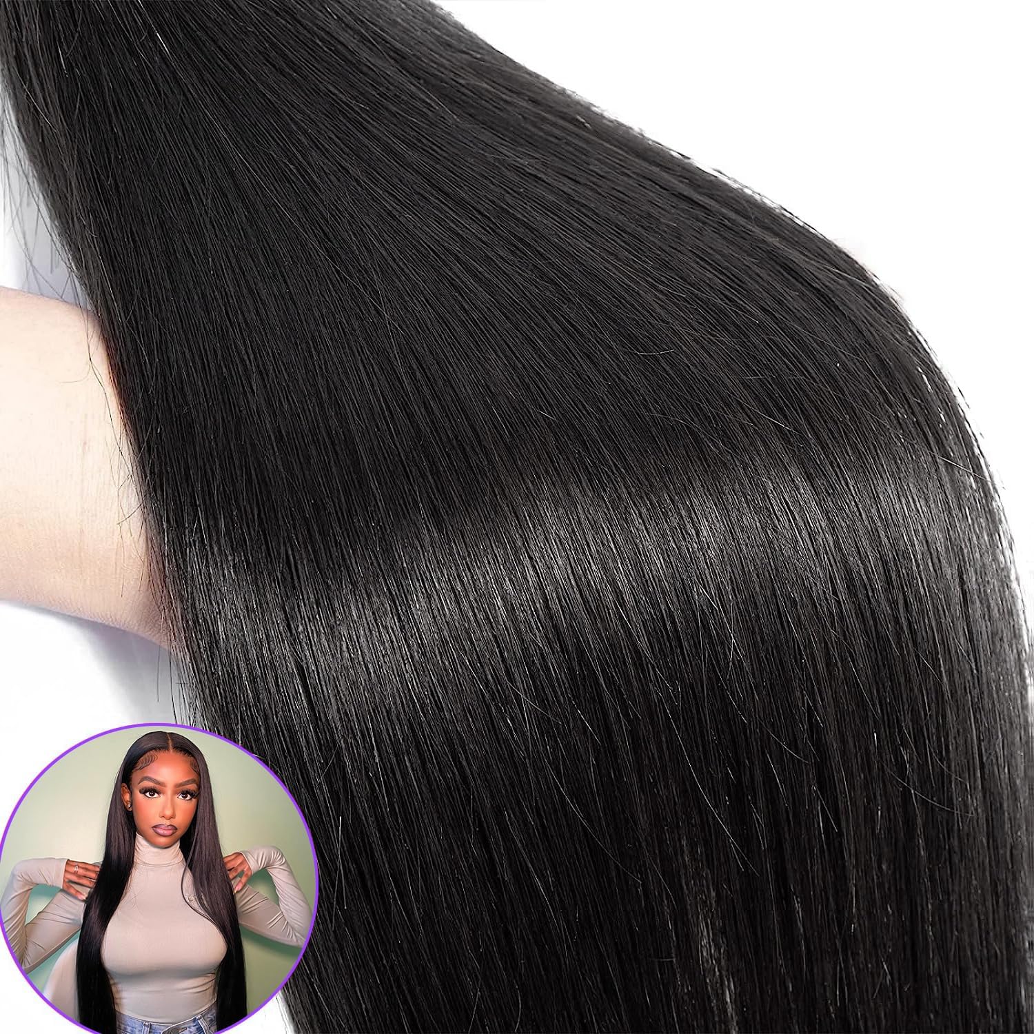 Foto 5 pulgar | Hair Bundles Violet 12a, Lacio Brasileño, 26 Pulgadas, 100% Virgen - Venta Internacional.