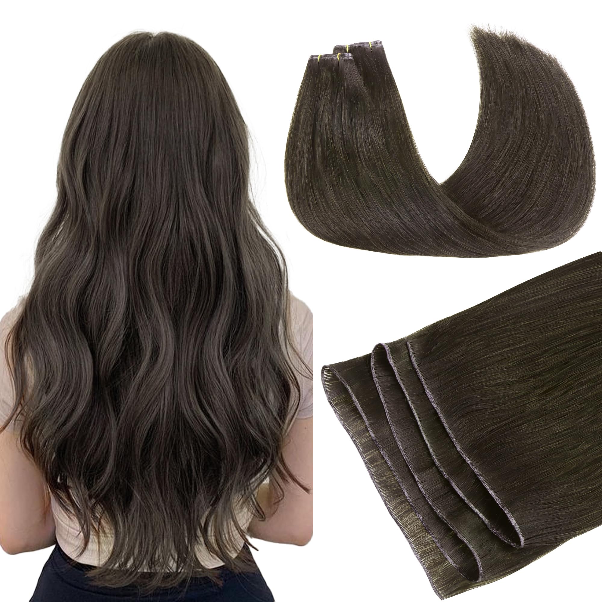 Foto 1 | Extensiones De Cabello Goo Goo Genius Weft Human Hair 1c Moca 16cm 100g - Venta Internacional.