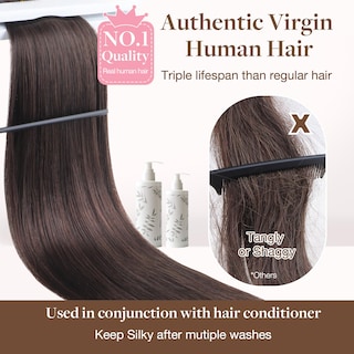 Foto 2 | Extensiones De Cabello Goo Goo Genius Weft Human Hair 1c Moca 16cm 100g - Venta Internacional.