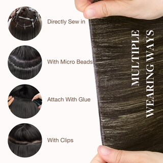 Foto 4 | Extensiones De Cabello Goo Goo Genius Weft Human Hair 1c Moca 16cm 100g - Venta Internacional.