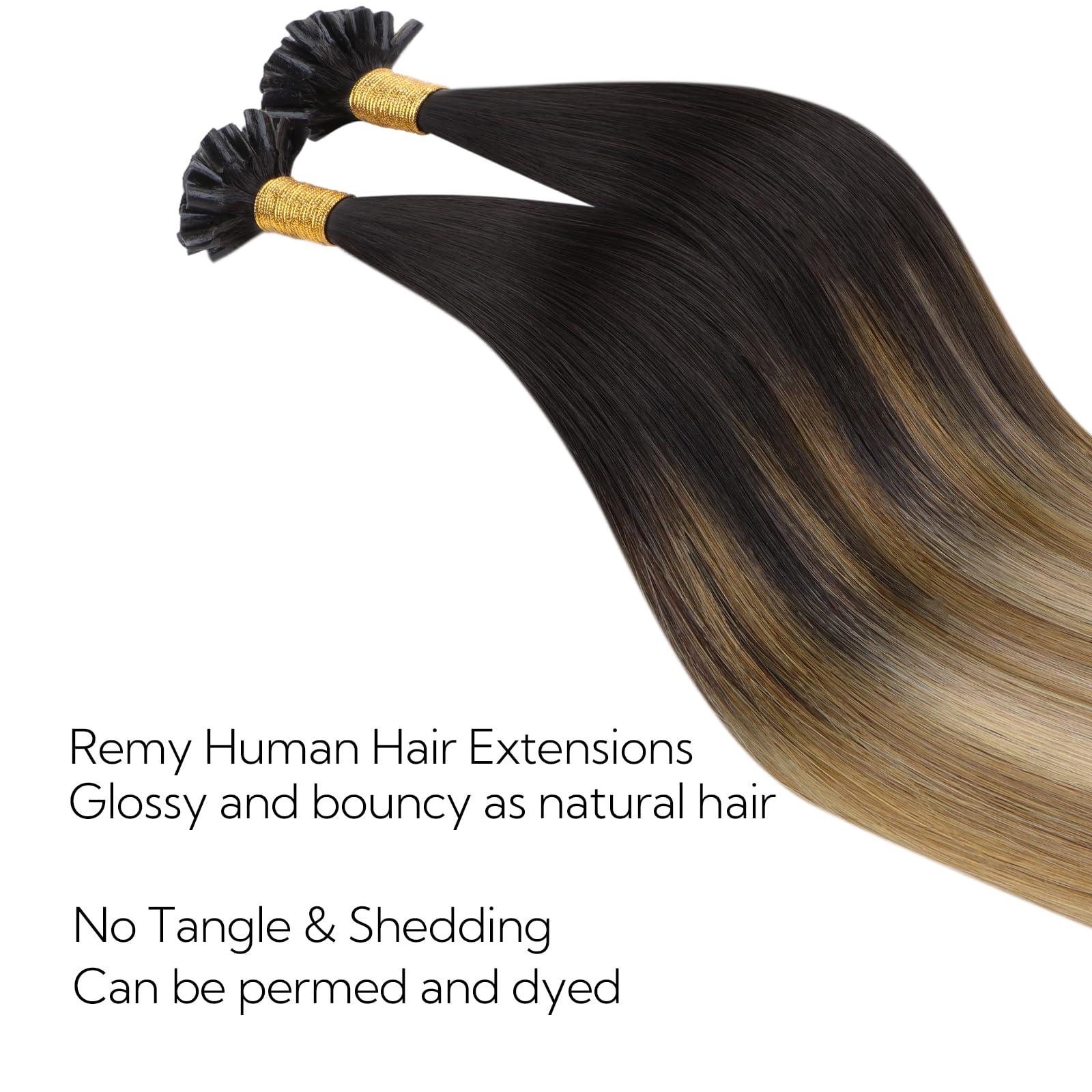Foto 3 pulgar | Extensiones De Cabello Hotbanana Con Punta En U, 18 Cm, 50 G, Cabello Humano De Los Años 50 - Venta Internacional.