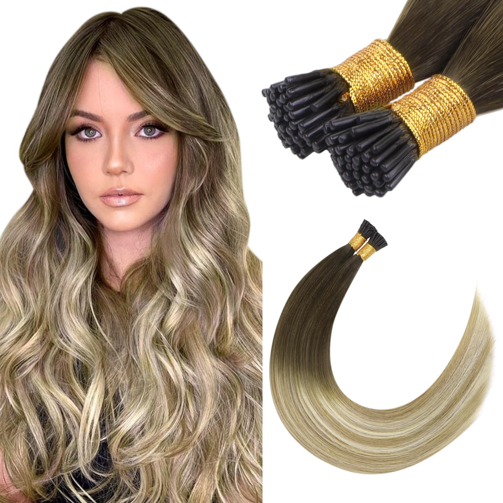 Foto 1 | Extensiones De Cabello Humano Hotbanana I Tip, 16 Cm, 50 G, 100 S - Venta Internacional.