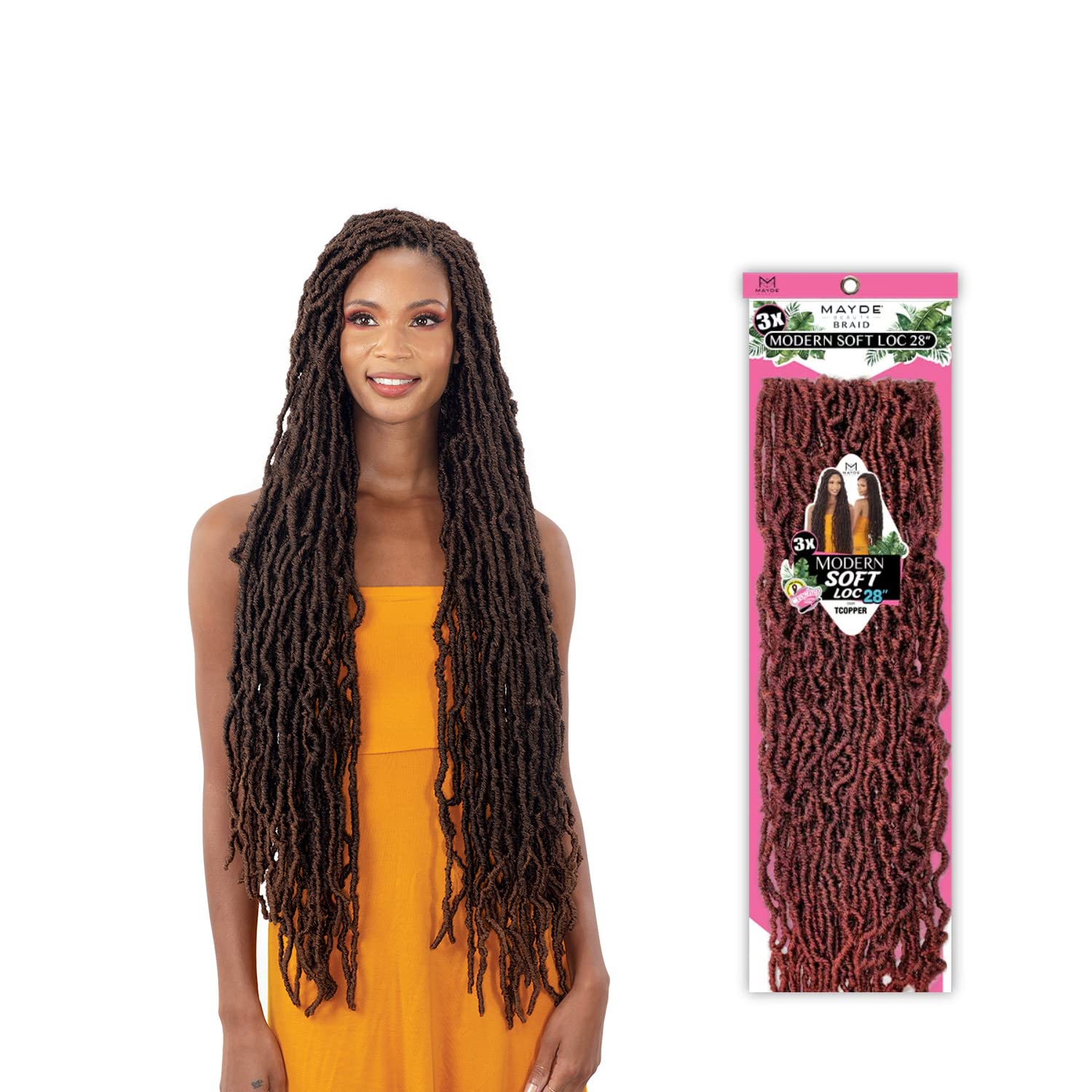 Foto 6 pulgar | Trenzas De Ganchillo Mayde Beauty Modern Soft Loc, 28 X 3 X 28 Cm - Venta Internacional.