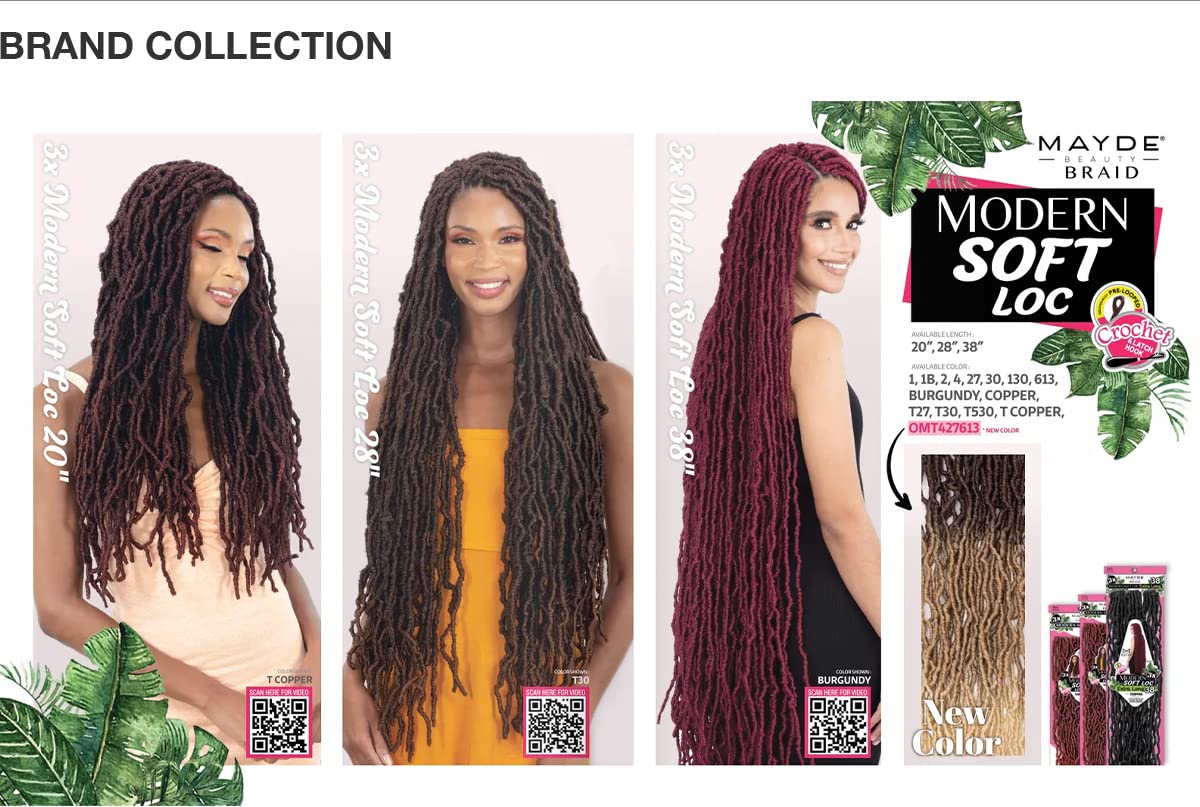 Foto 7 | Trenzas De Ganchillo Mayde Beauty Modern Soft Loc, 28 X 3 X 28 Cm - Venta Internacional.