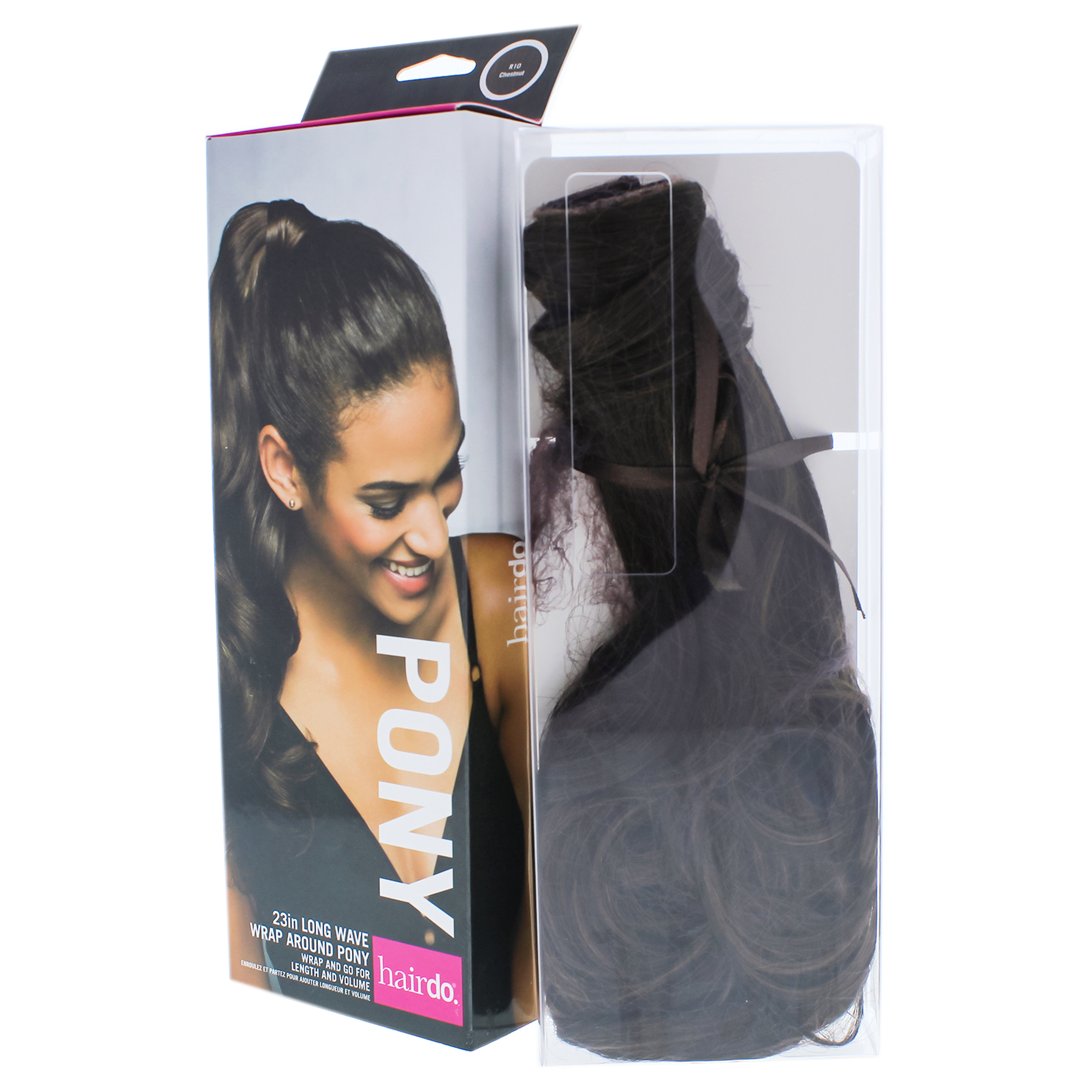 Foto 3 | Extensión De Cabello Hairdo Wave Pony R10 Castaño 58 Cm Sintético - Venta Internacional.