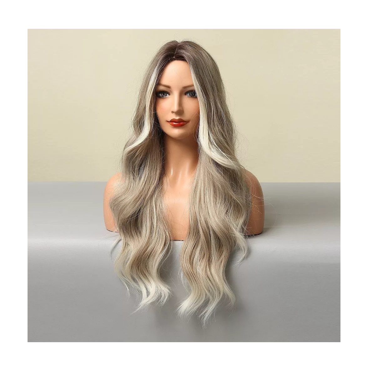 Foto 2 | Peluca de Cabello Natural Belug Rubia Ondulado
