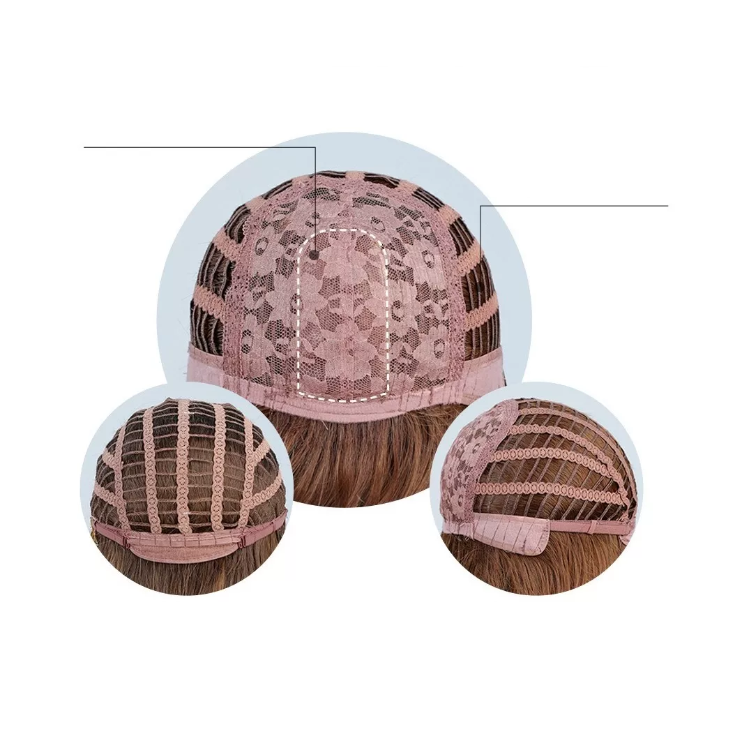 Foto 4 pulgar | Peluca de Cabello Natural Belug Rubia Ondulado
