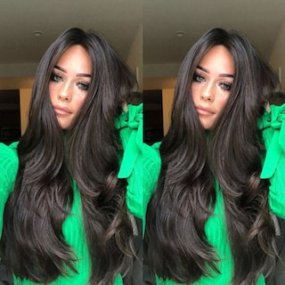 Foto 3 | Venta Internacional - Peluca de Cabello Humano Ondulado Negro