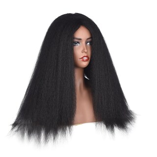 Foto 1 | Venta Internacional - Peluca Larga Negra Microrizada