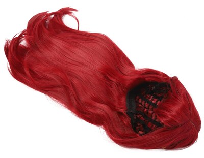 Foto 1 | Peluca Larga Con Flequillo Lacio Para Mujer Dama Cosplay, Rojo
