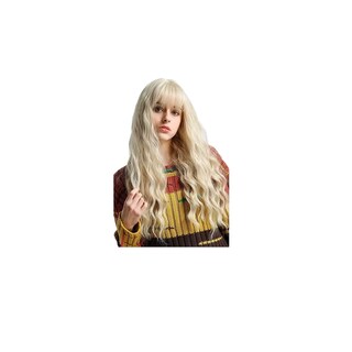 Foto 1 | Peluca Sintética Larga Ondulada Super Clara Para Mujer, Rubia
