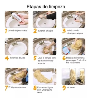 Foto 4 | Peluca Sintética Larga Ondulada Super Clara Para Mujer, Rubia