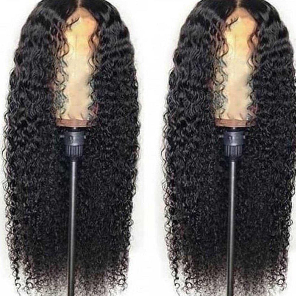 Foto 5 | Peluca De Pelo Rizado Con Raya En El Centro, Cabello Humano  - Venta Internacional.