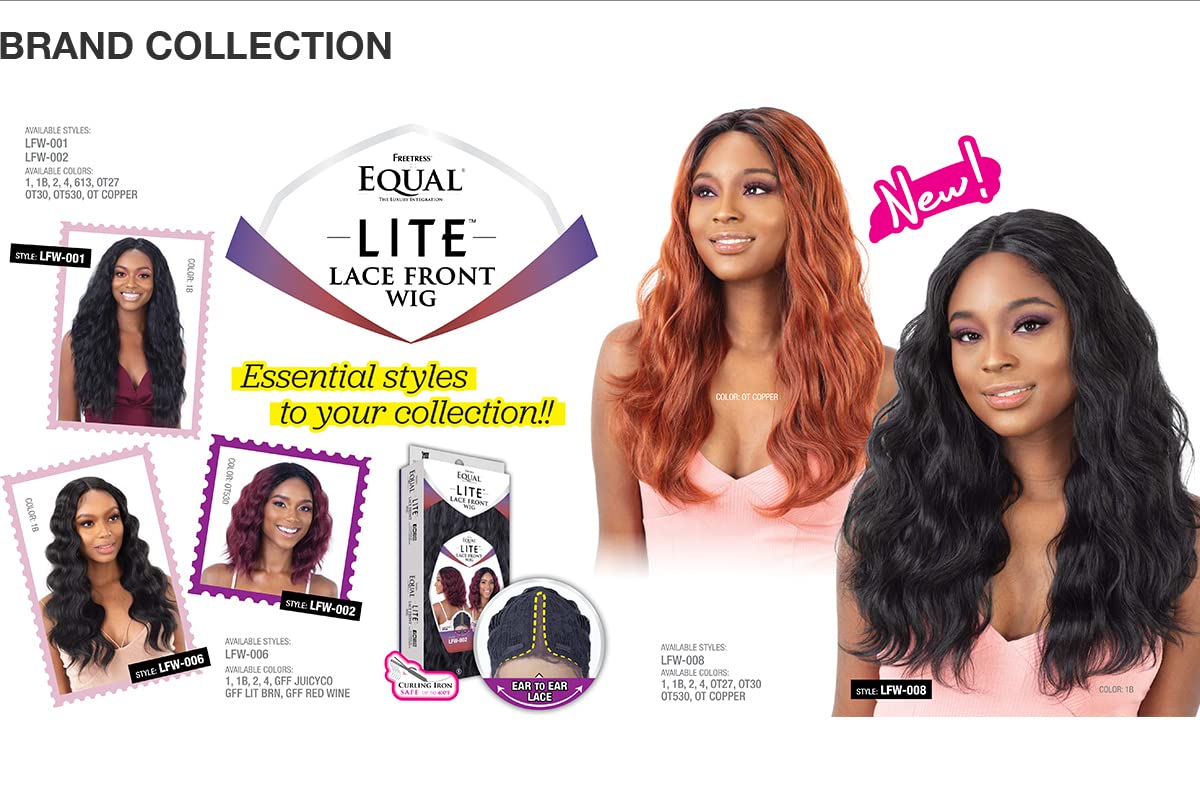 Foto 8 pulgar | Peluca Freetress Equal Lite Con Encaje Frontal Lfw 008 Lite Lace (1) - Venta Internacional.
