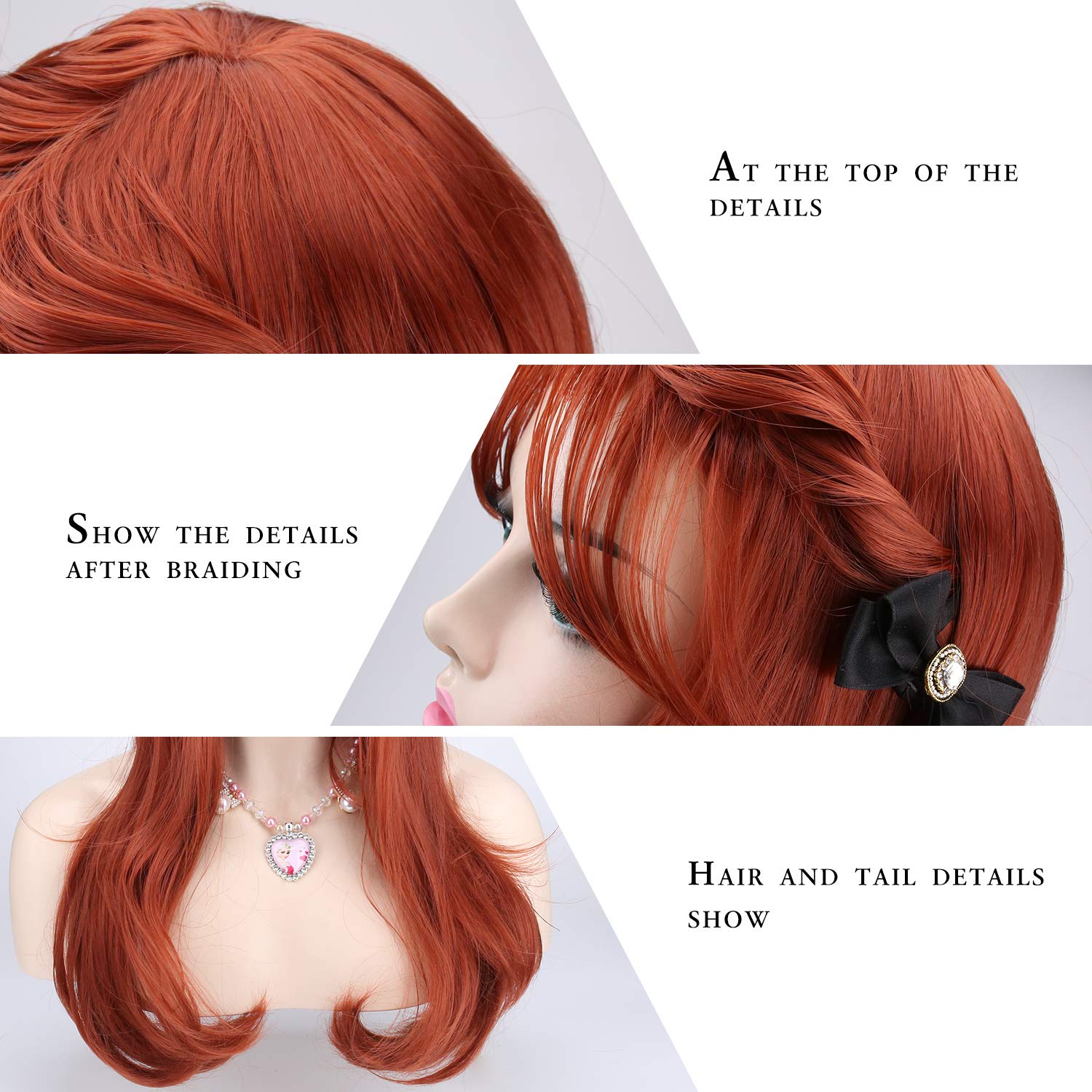 Foto 6 pulgar | Peluca Akstore Para Mujer, Resistente Al Calor, 70 Cm De Largo, Cabello Castaño Rizado - Venta Internacional.