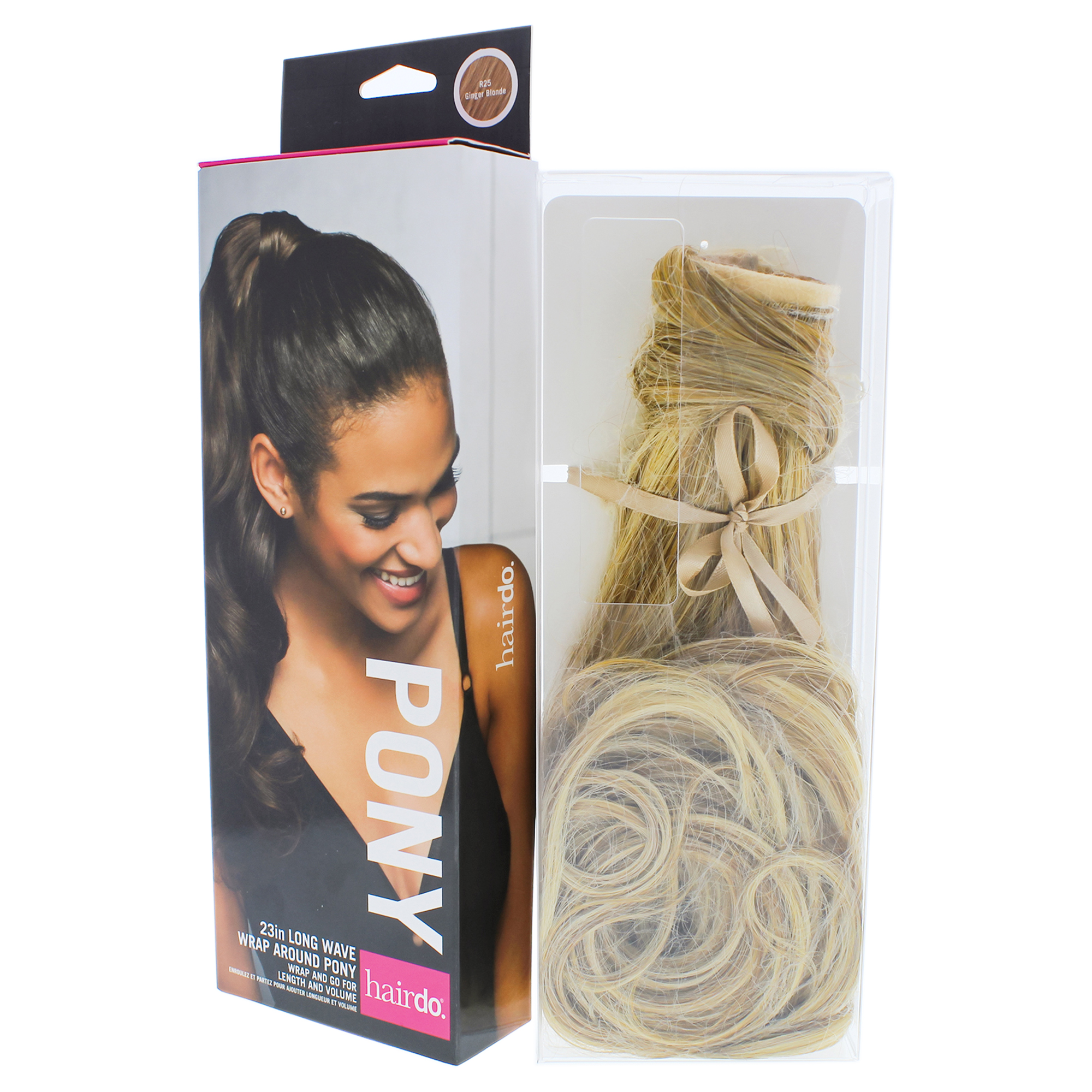 Foto 3 | Extensión De Cabello Hairdo Wave Pony R25 Ginger Blonde 58 Cm - Venta Internacional.