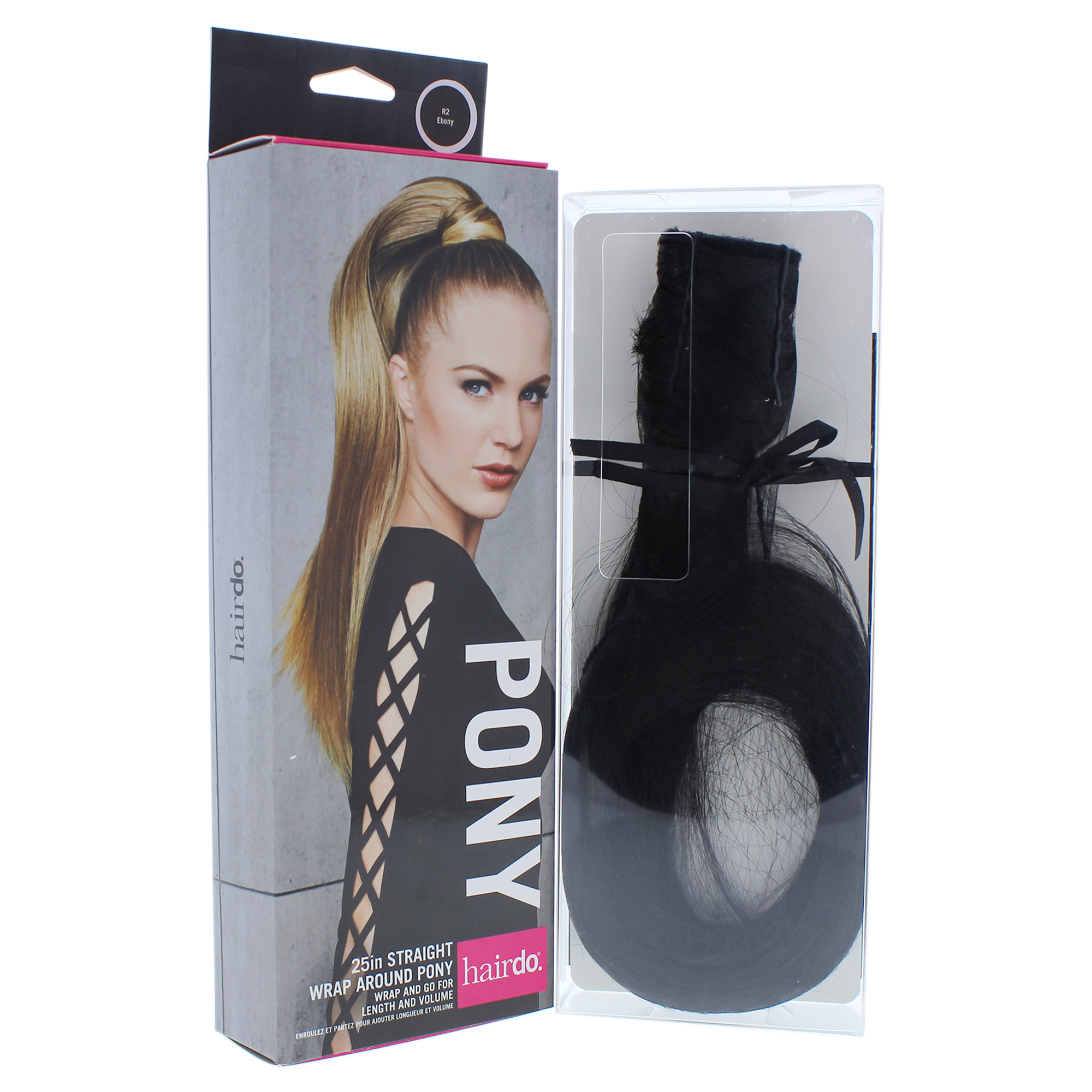 Foto 1 | Extensión De Pelo Straight Pony R2 Ebony 63,5 Cm Synthetic - Venta Internacional.