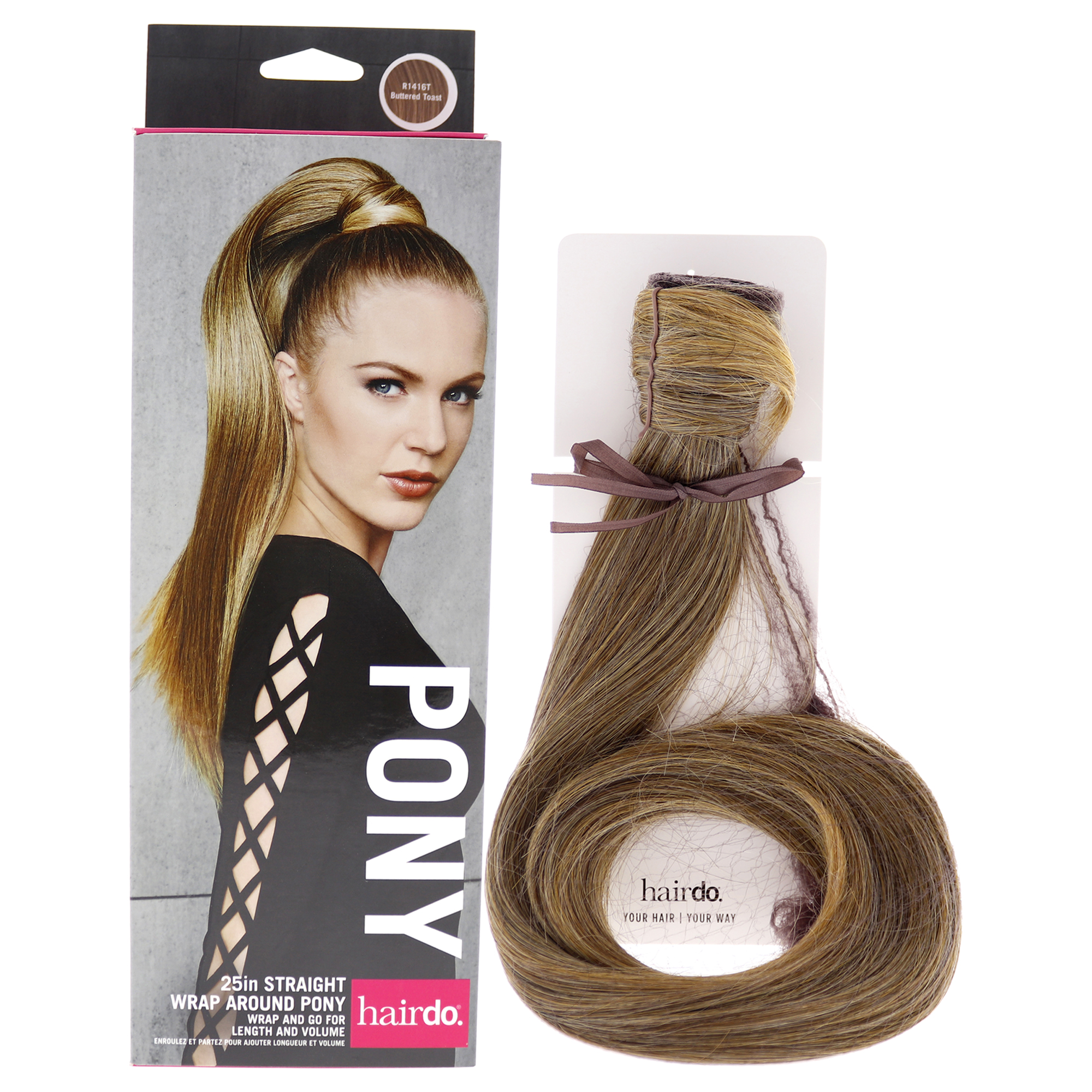 Foto 2 pulgar | Peinado Liso De Poni, Pelo Sintético Tostado Con Mantequilla, 25 Cm - Venta Internacional.