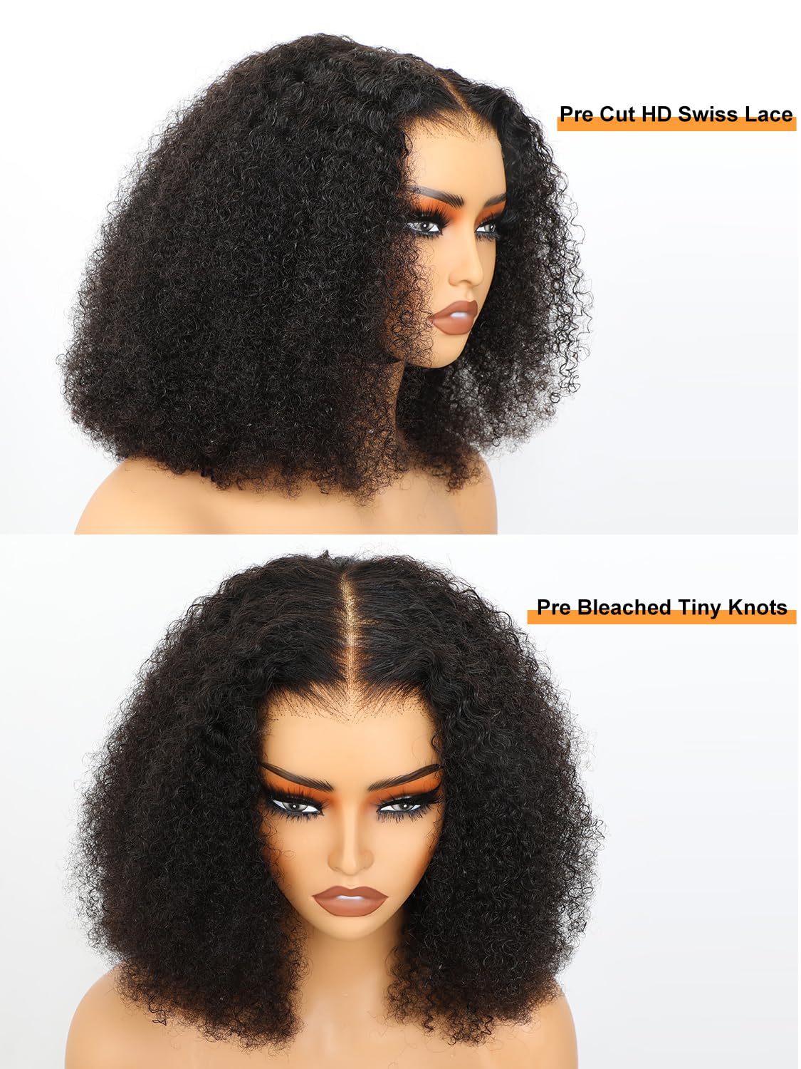 Foto 2 | Peluca Domiso Max Part, 10 X 7 Pulgadas, Pelo Humano Rizado, Afro Rizado, 18 Pulgadas - Venta Internacional.