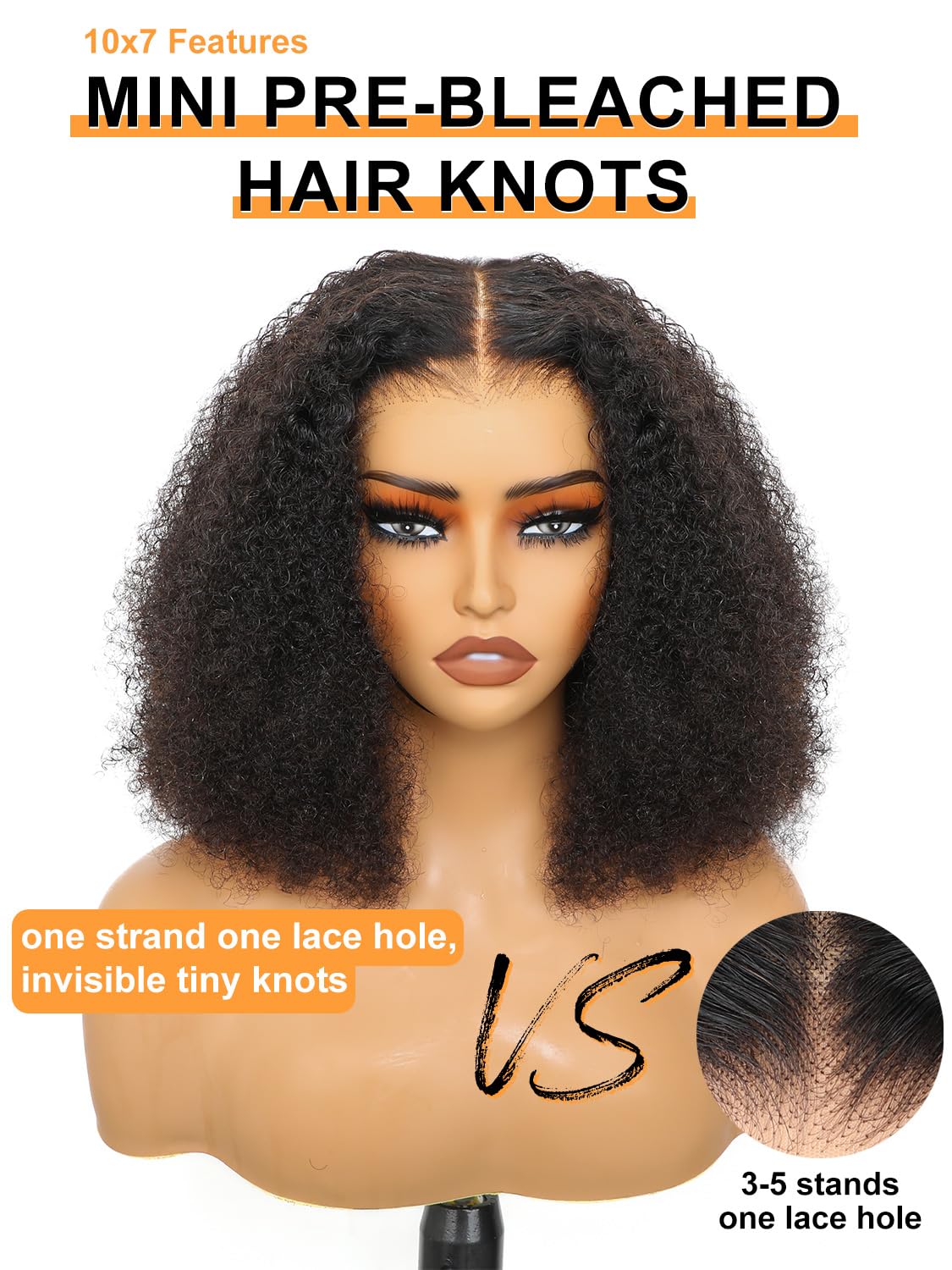 Foto 5 | Peluca Domiso Max Part, 10 X 7 Pulgadas, Pelo Humano Rizado, Afro Rizado, 18 Pulgadas - Venta Internacional.