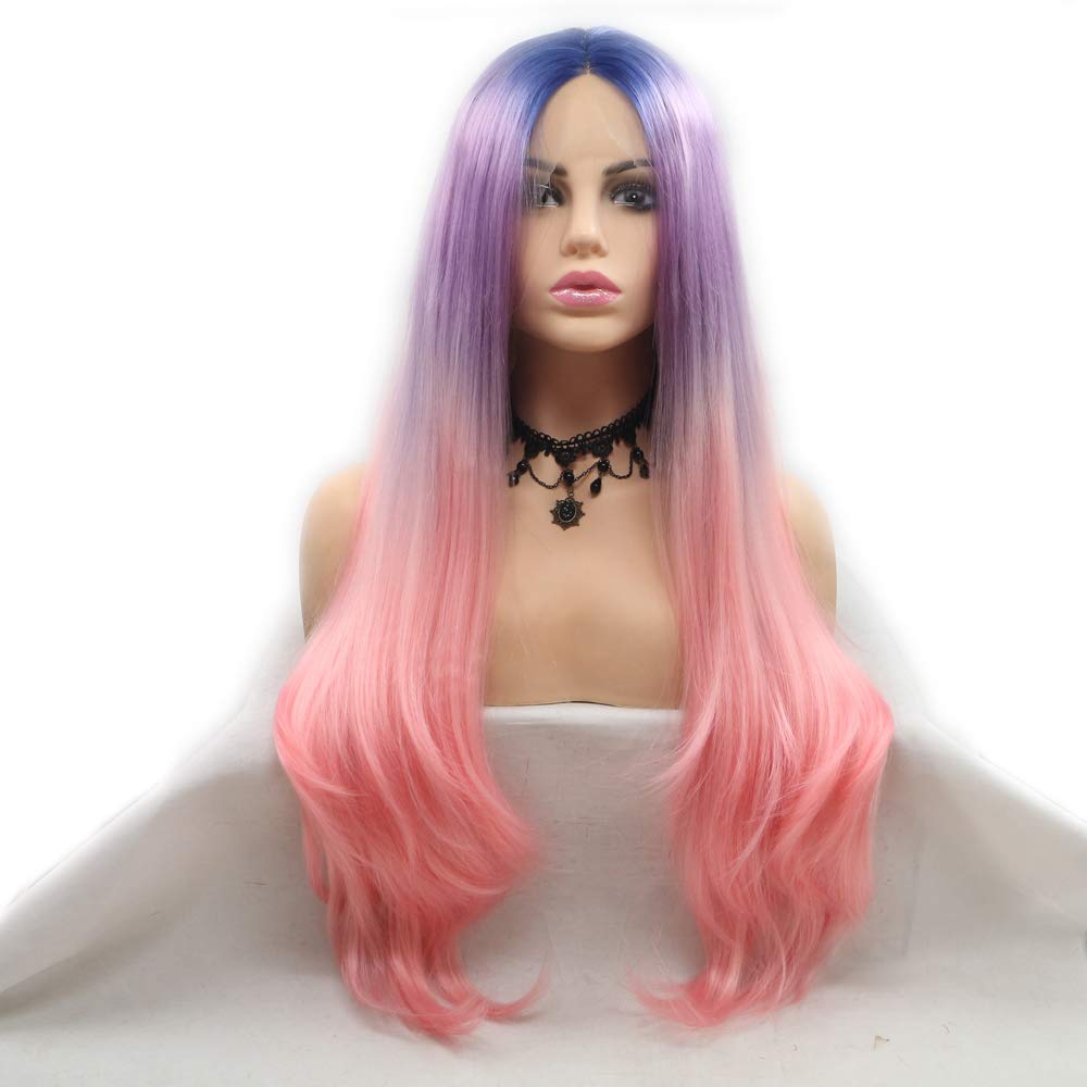 Foto 1 | Peluca Sintética Melody Purple Pink Ombre para Mujer - Venta Internacional
