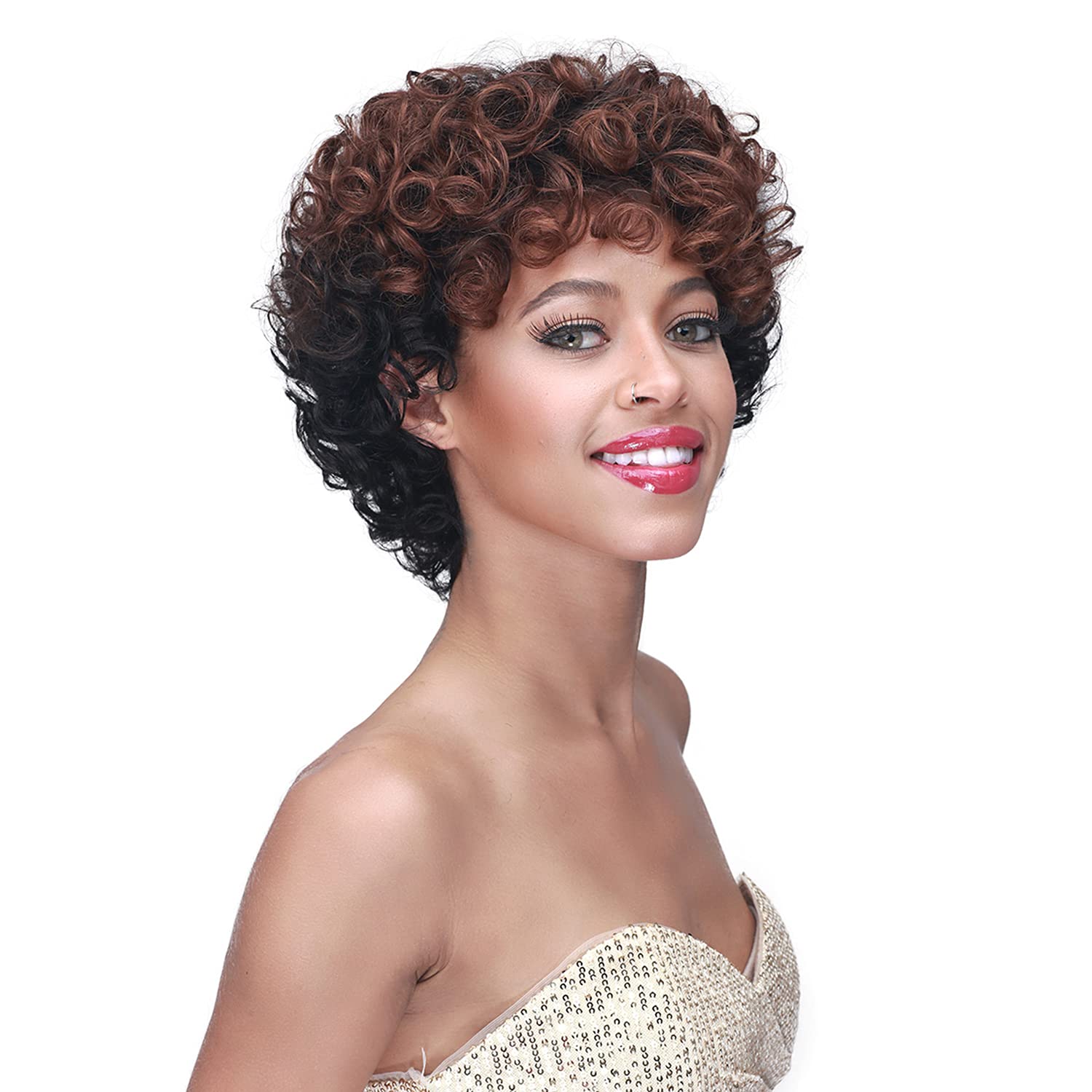 Foto 5 pulgar | Peluca Bobbi Boss Medifresh Mh1223 Trébol De Cabello Humano Rizado - Venta Internacional.