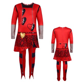 Foto 7 | Disfraz De Cosplay Rise Of Red Para Niños Con Peluca De 140 Cm - Venta Internacional.