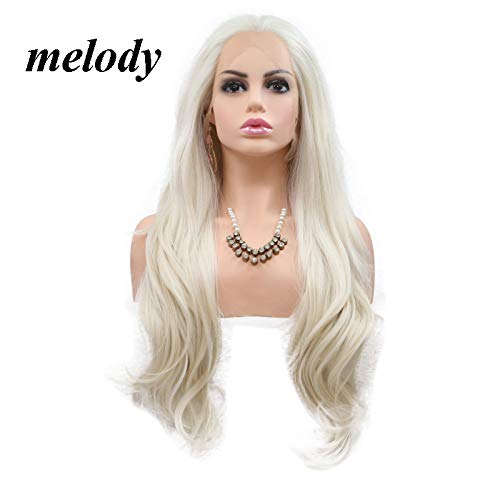 Foto 3 pulgar | Peluca Ondulada Con Encaje Sintético Melody Long Rubia 60 Cm - Venta Internacional.