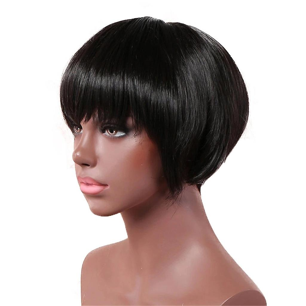 Foto 3 | Peluca Huoguo Negra Sintética Natural Larga Para Mujer - Venta Internacional.