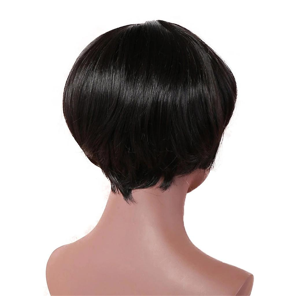 Foto 5 pulgar | Peluca Huoguo Negra Sintética Natural Larga Para Mujer - Venta Internacional.