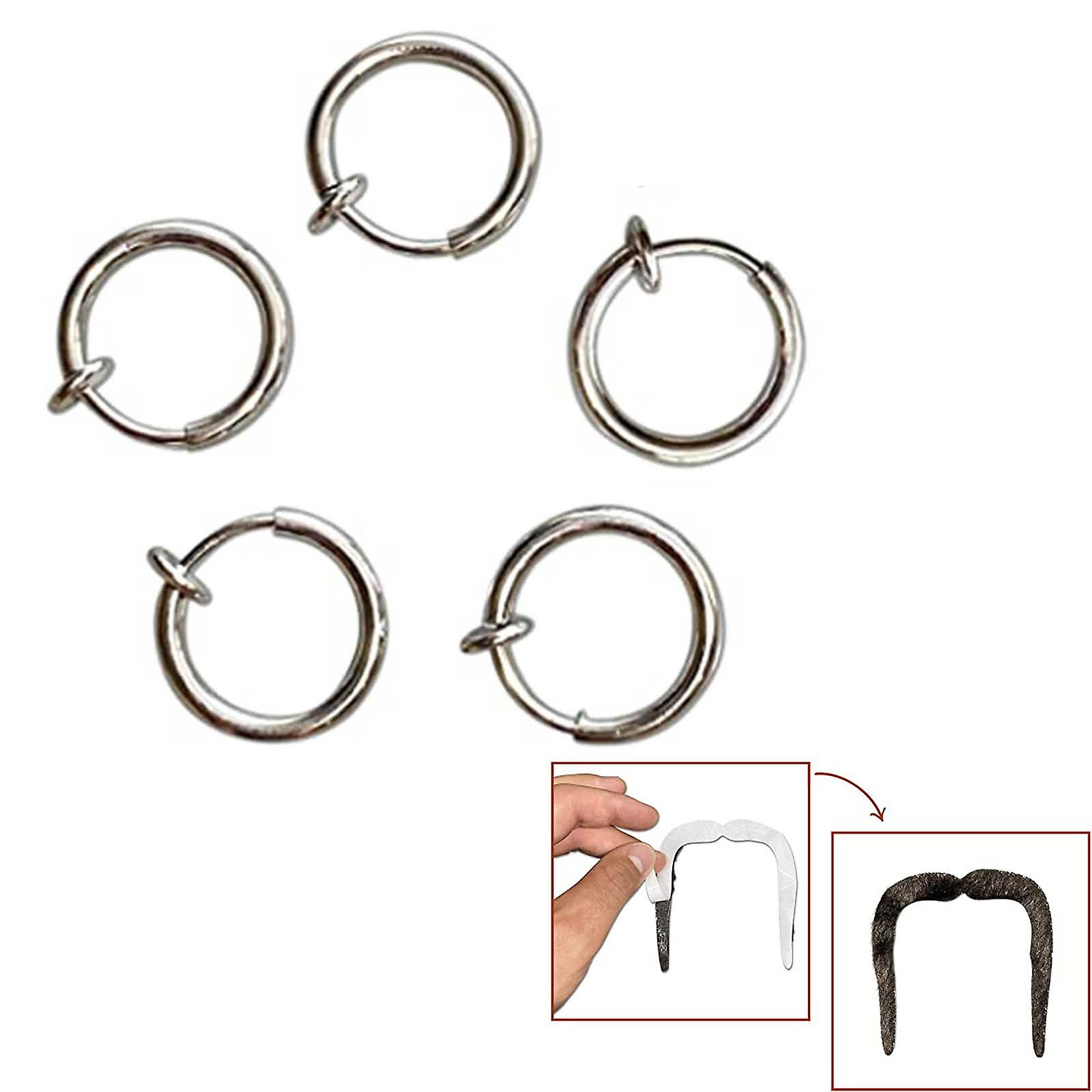 Foto 6 pulgar | Peluca Rubia Para Disfraz De Cosplay Con Clip Para Sombrero  Pendientes Y Bigote - Venta Internacional.