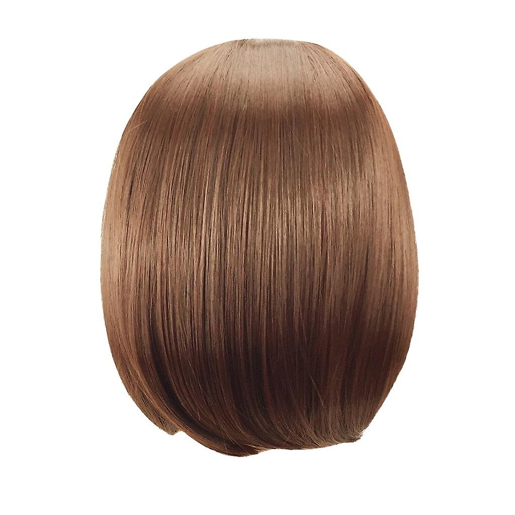 Foto 2 pulgar | Peluca De Moda Huoguo De Pelo Sintético Marrón Para Mujer - Venta Internacional.