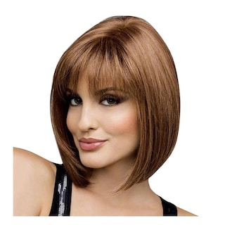 Foto 3 | Peluca De Moda Huoguo De Pelo Sintético Marrón Para Mujer - Venta Internacional.