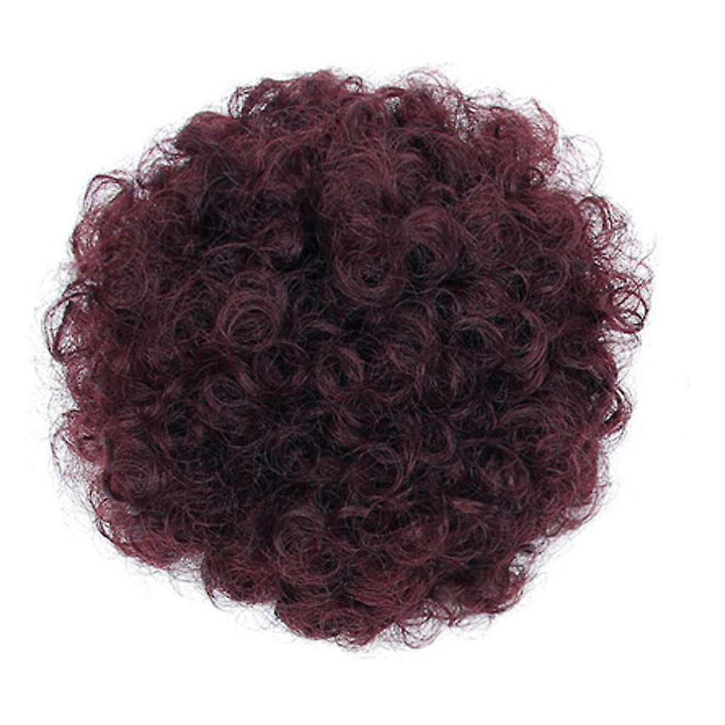Foto 2 pulgar | Peluca Afro Puff Con Soporte Para Coletas - Venta Internacional.