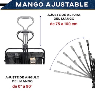 Foto 3 | Vagón Plegable Multiusos CHIC-FANTASY 5018 8 Negro