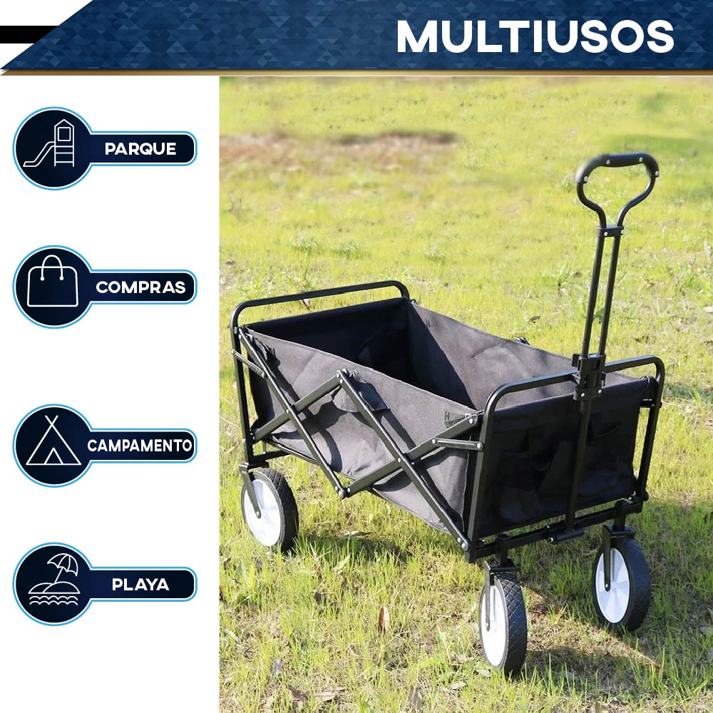 Foto 5 | Vagón Plegable Multiusos CHIC-FANTASY 5018 8 Negro