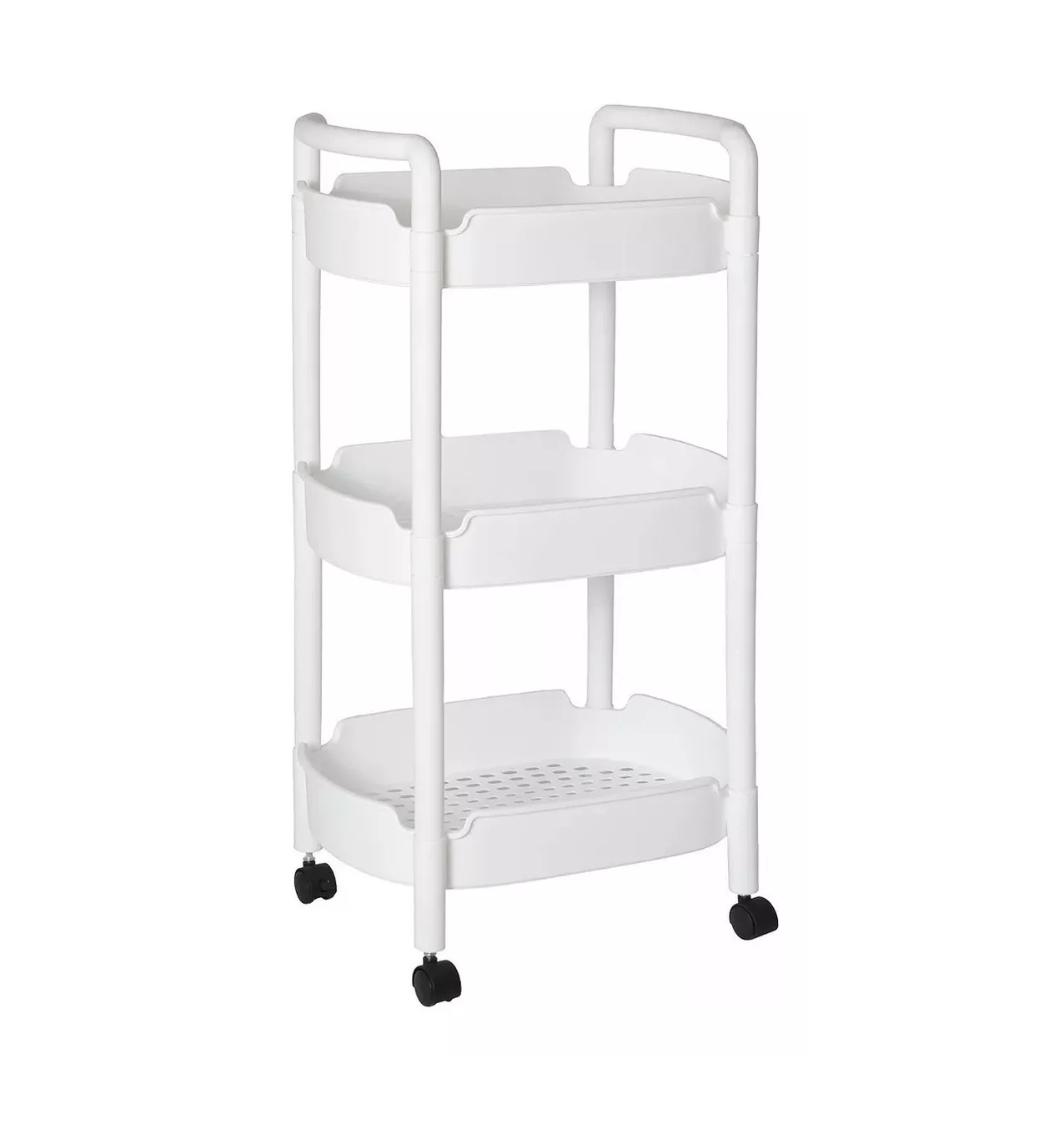 Foto 2 pulgar | Carrito Organizador 360 Multiusos 3 Niveles Plástico color Blanco