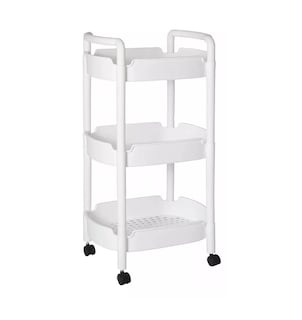Foto 1 | Carrito Organizador 360 Multiusos 3 Niveles Plástico color Blanco
