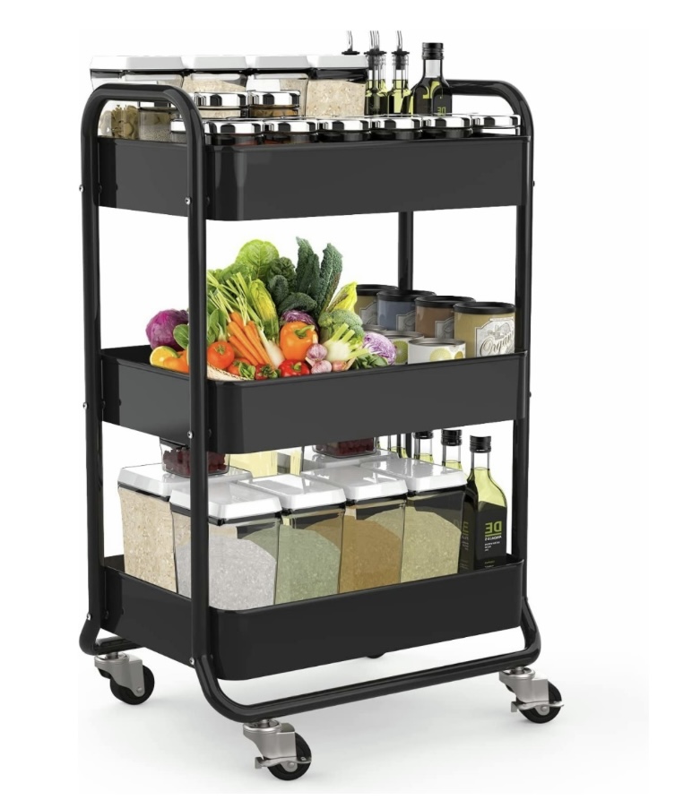 Foto 1 | Carrito Organizador Funbu 3 Niveles color Negro