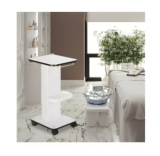 Foto 4 | Carrito de Asistencia Estética Blanco con Ruedas y Frenos Inteligentes