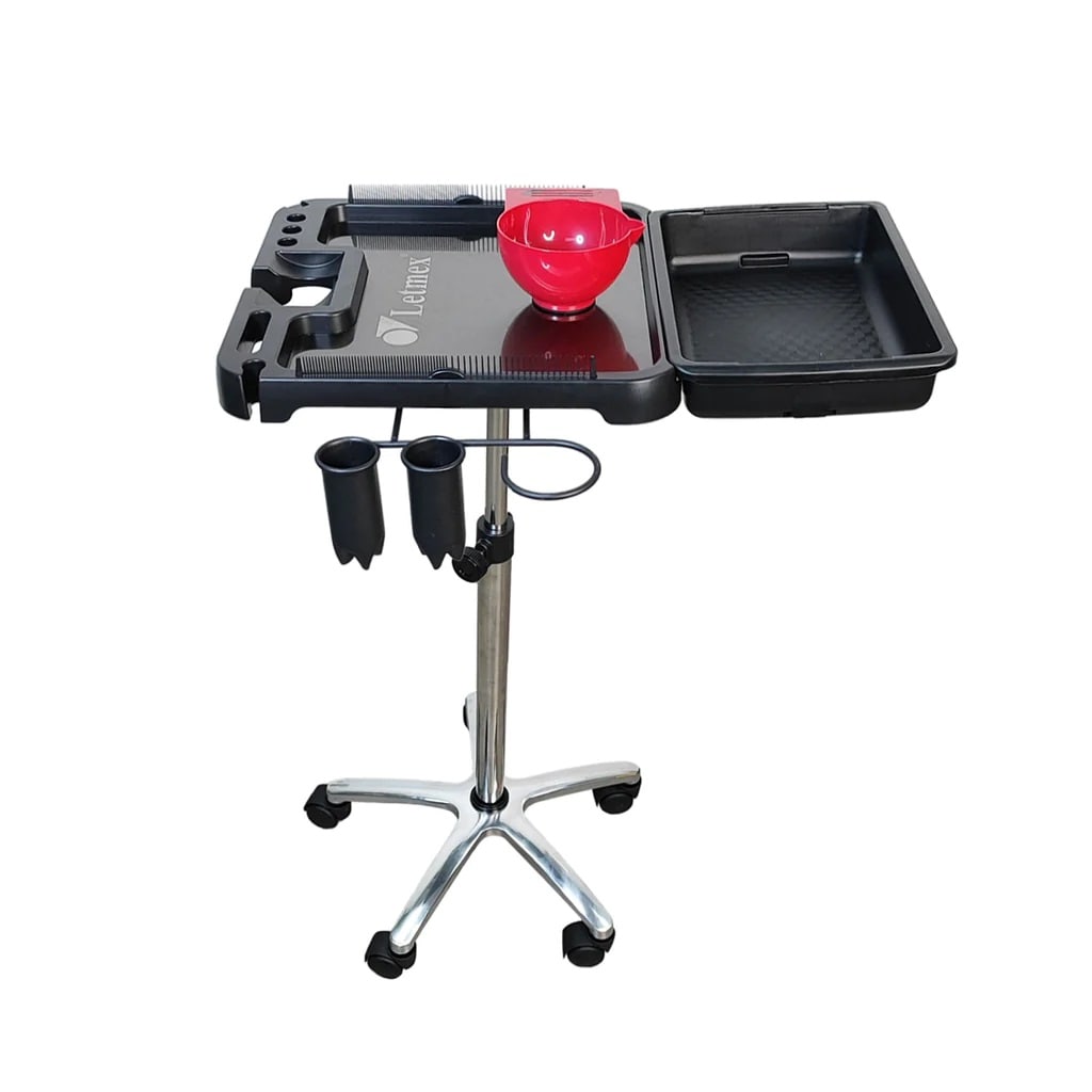 Carrito Auxiliar Letmex Bcs153 Negro Magnético para Estética $1,709