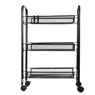 Foto 1 | Carrito Organizador Metálico SelectShop con Ruedas Multiusos 3 Niveles Negro