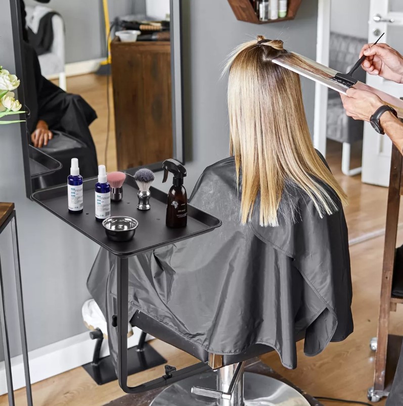 Foto 7 | Charola Metálica Giratoria Para Silla Corte Y Barbero Bm200 Letmex