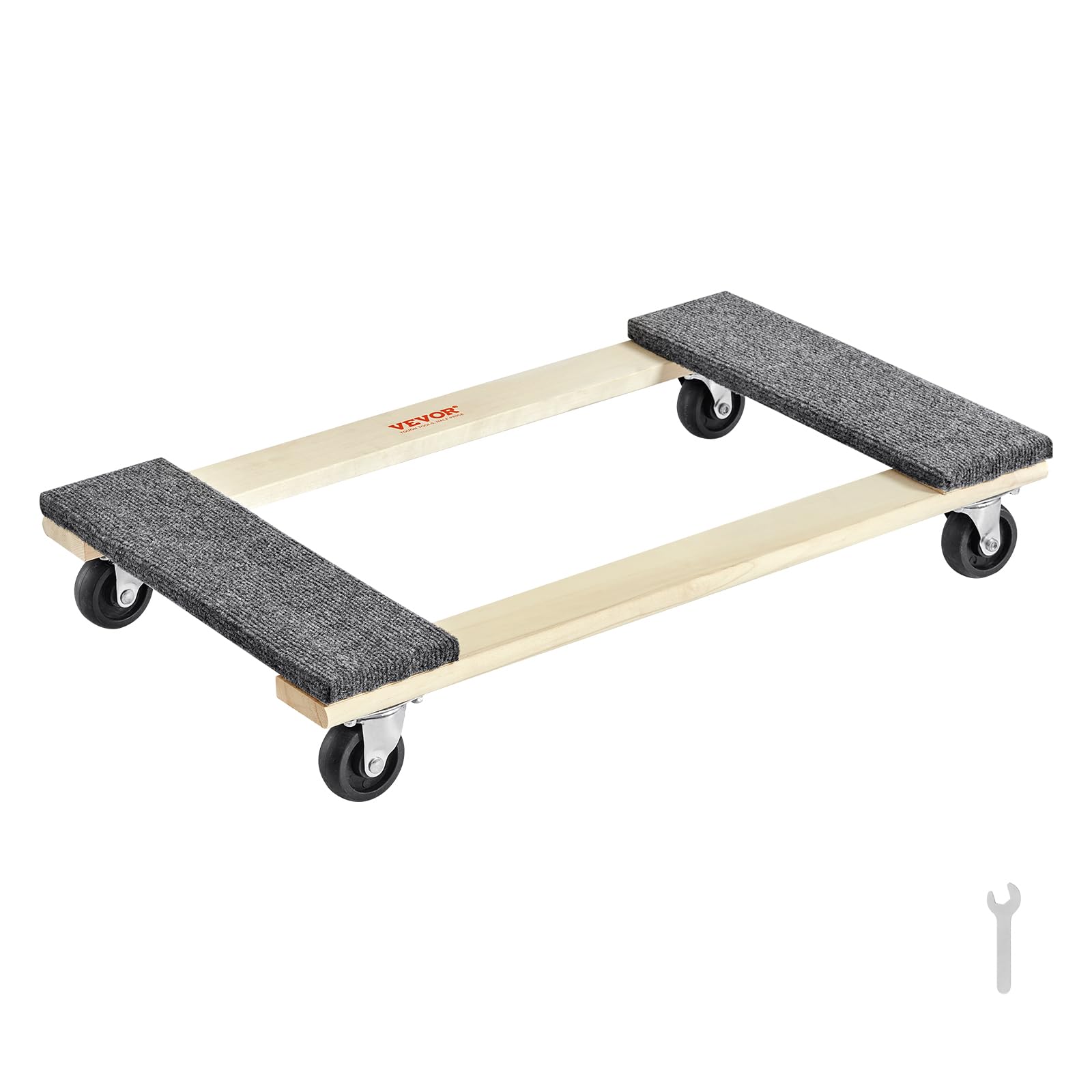 Dolly Vevor Para Mudanzas De Muebles, Madera Dura, 30 X 18 Cm, Giratoria De 4 X 3 - Venta Internacional.