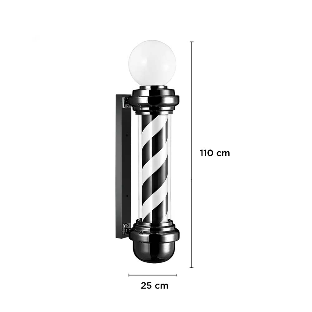 Foto 4 pulgar | Poste Barbería con Bombilla Vanlig 110 cm color Negro