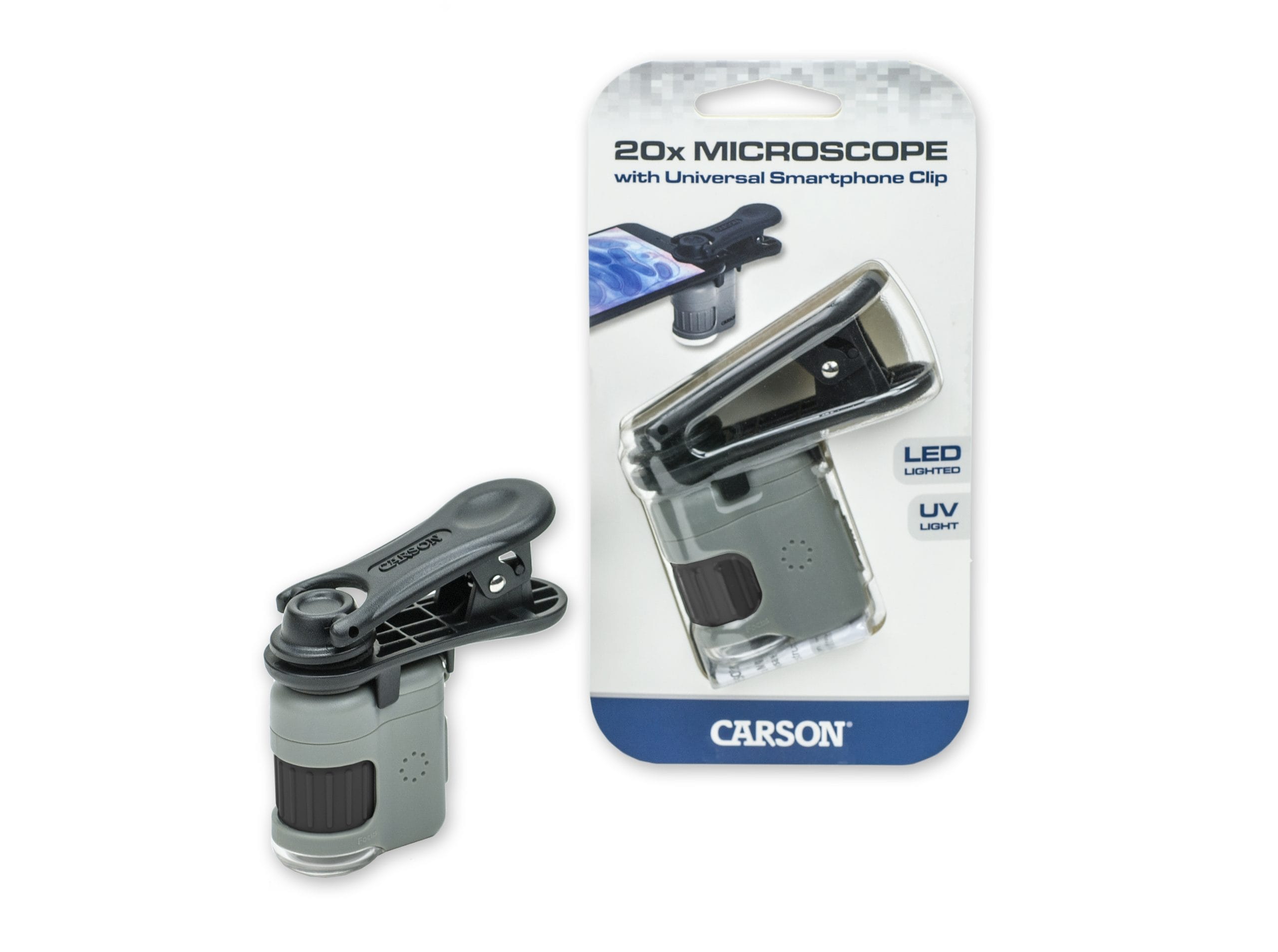 Microscopio de Bolsillo Carson MM-380 color Gris para Smartphone 20x $919