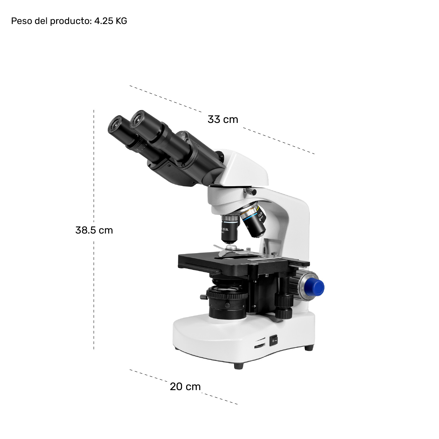 Foto 6 | Microscopio Binocular Planacromatico Profesional 10x-1000x