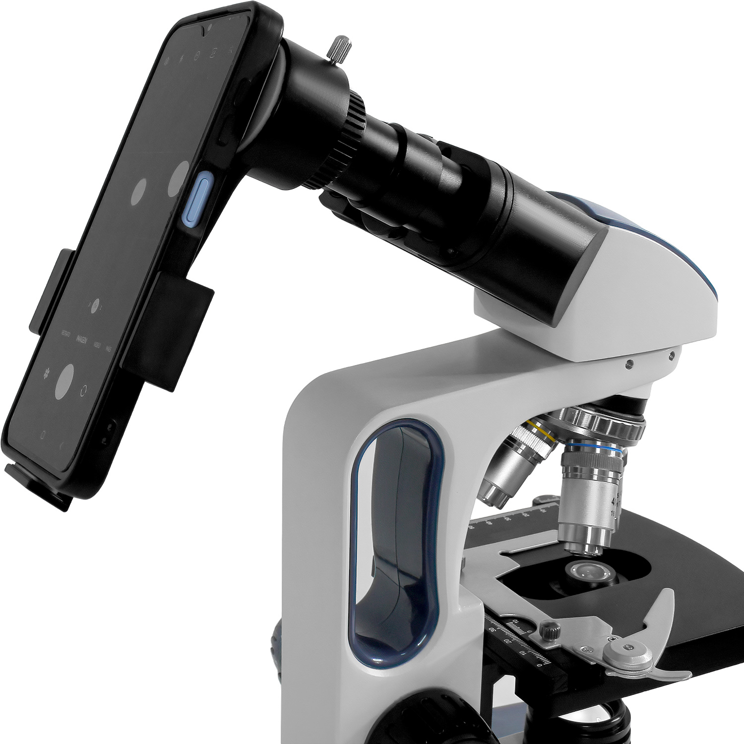 Foto 3 pulgar | Microscopio Binocular Acromático Audiotek 10x-100x Profesional Blanco