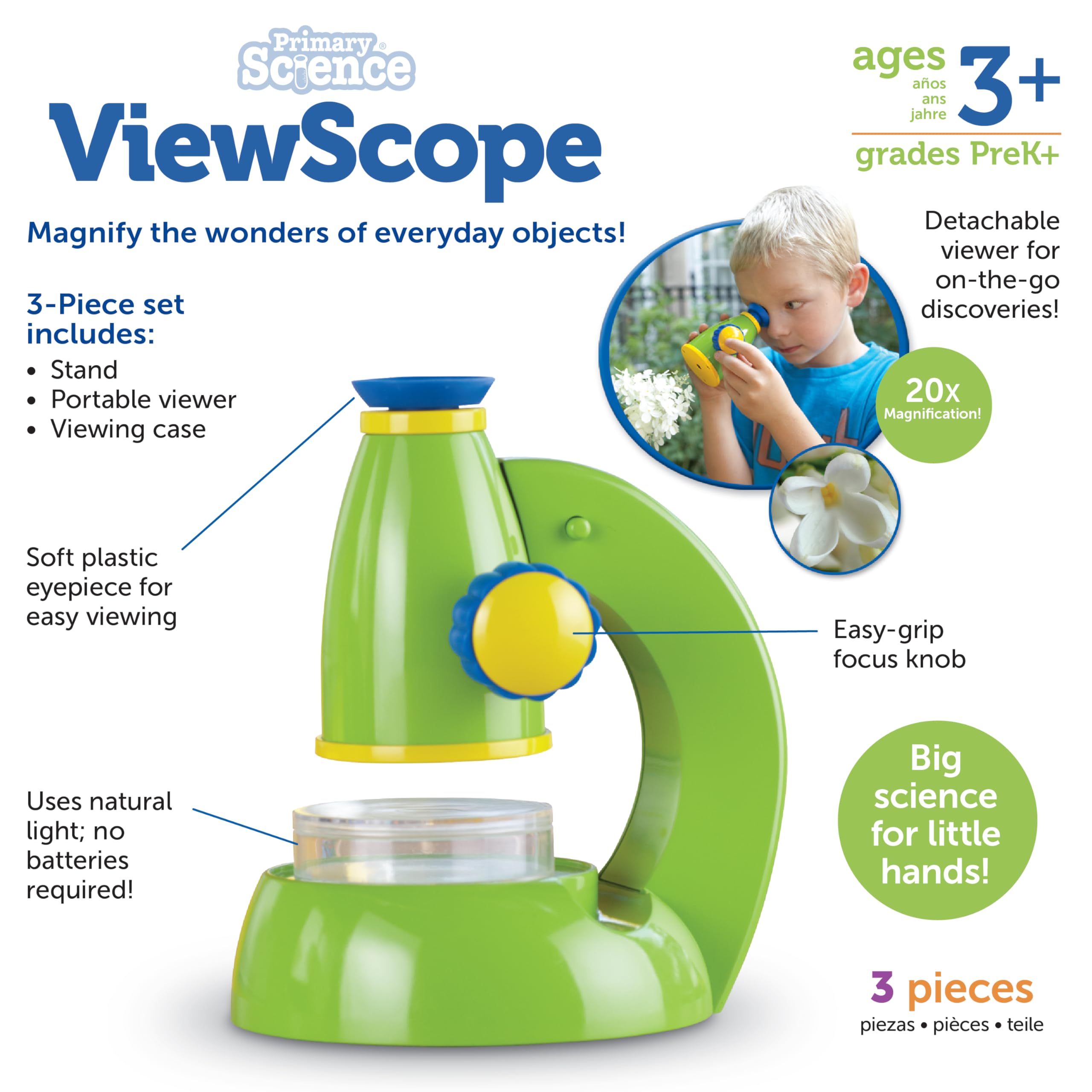 Foto 8 pulgar | Recursos De Aprendizaje Sobre Microscopios Viewscope 20x Para Ciencias Primarias - Venta Internacional.